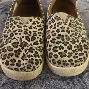 Leopard Print Women's Slip-On Shoes